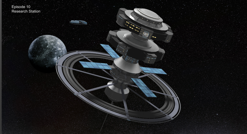 Illustration for article titled Exclusive Dark Matter Concept Art Is Loaded With Glorious Spaceships!